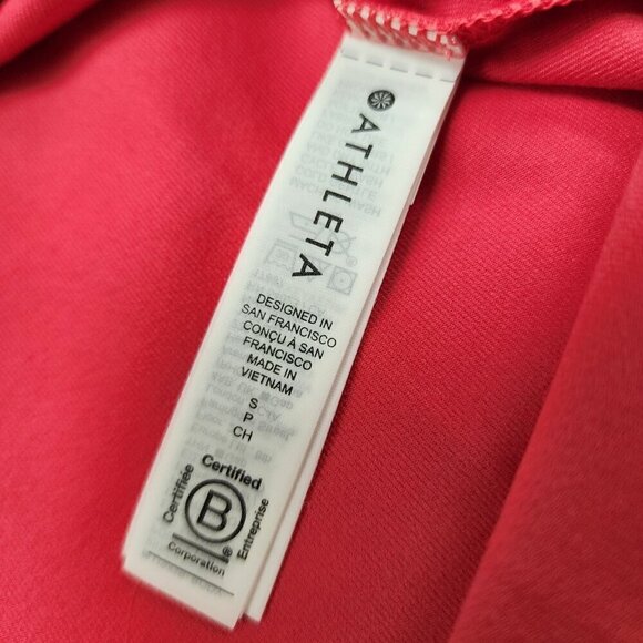 Athleta Shanti Scoop Top Coral Pink Small - Picture 8 of 8